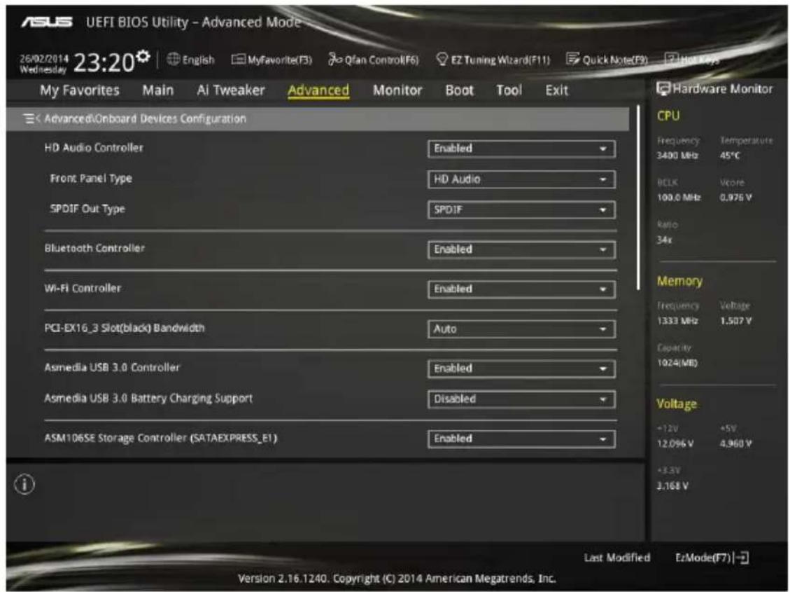 ASUS Z97-DELUXE/USB 3.1 - Onboard Devices Configuration - 1