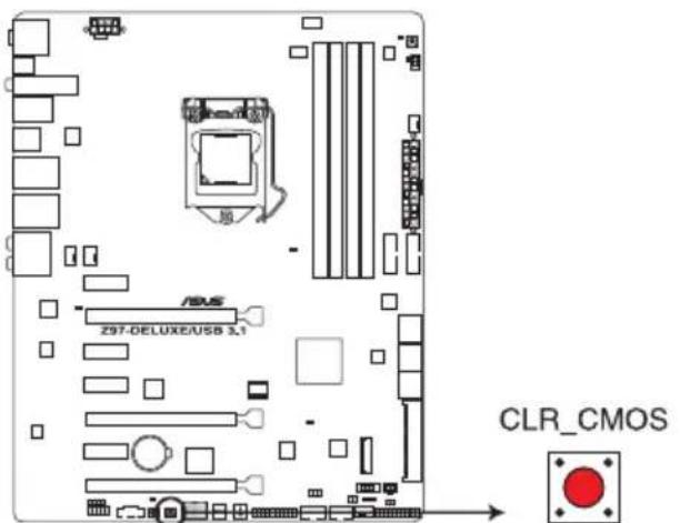 ASUS Z97-DELUXE/USB 3.1 - Clear CMOS button (CLR\_CMOS) - 1
