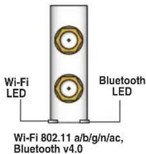 ASUS Z97-DELUXE/USB 3.1 - \*Bluetooth and Wi-Fi module LED indications - 1