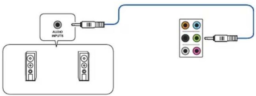 ASUS Z97-DELUXE/USB 3.1 - Audio I/O connections - 3