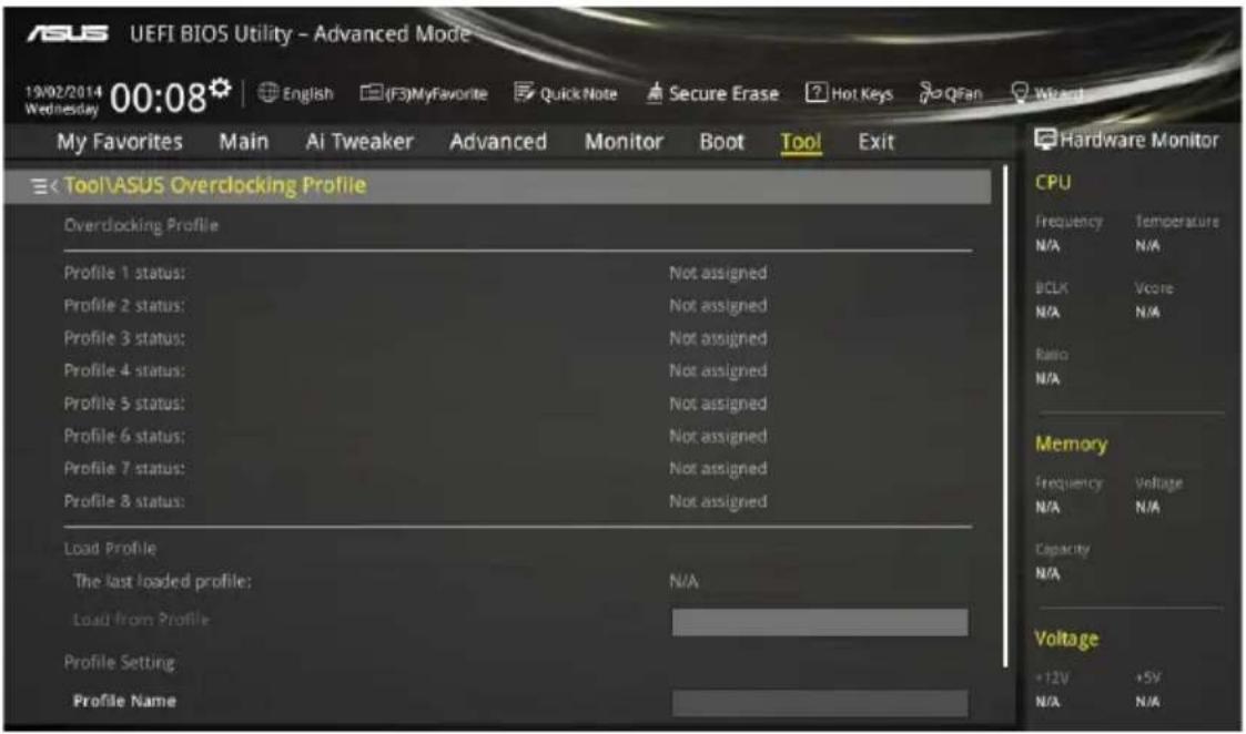 ASUS Z97-DELUXE/USB 3.1 - ASUS O.C. Profile - 1
