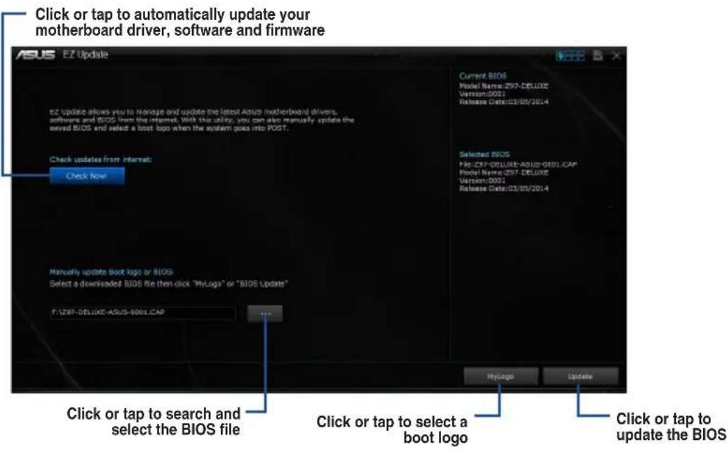 ASUS Z97-DELUXE/USB 3.1 - Using EZ Update - 1