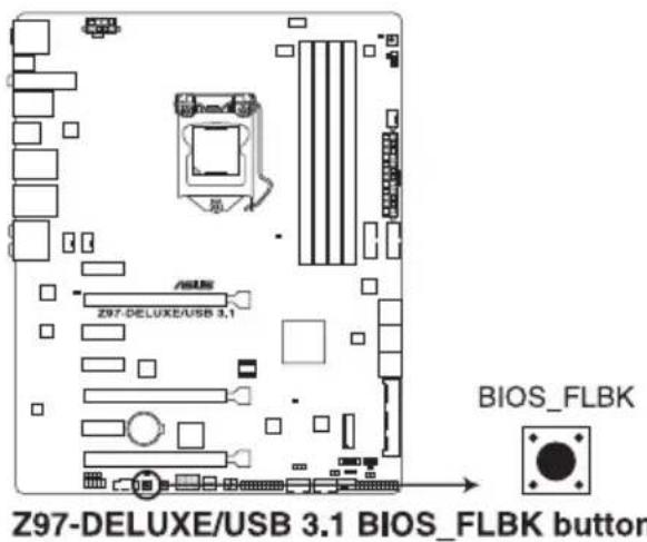 ASUS Z97-DELUXE/USB 3.1 - To use USB BIOS Flashback: - 2