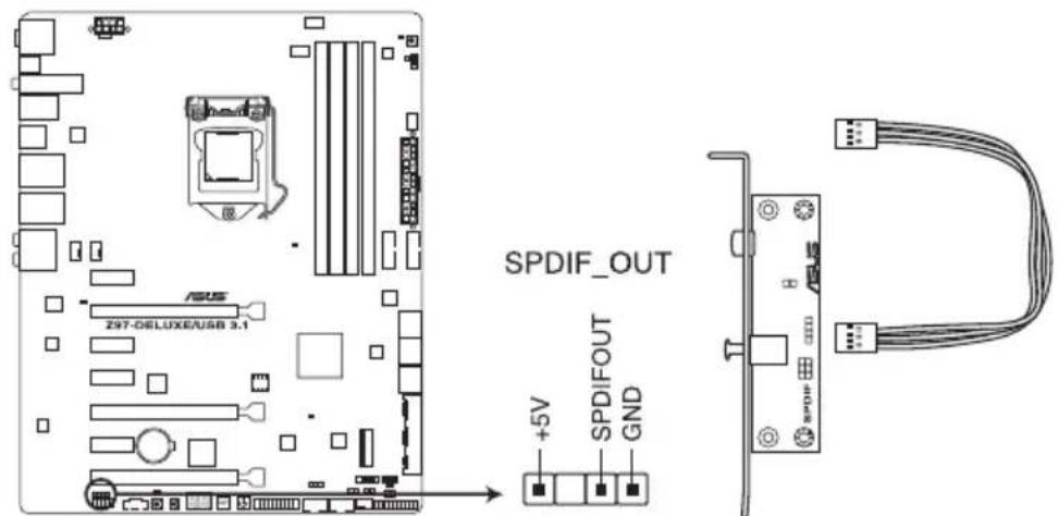 ASUS Z97-DELUXE/USB 3.1 - Digital audio connector (4-1 pin SPDIF\_OUT) - 1