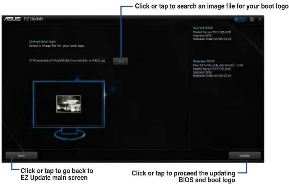 ASUS Z97-DELUXE/USB 3.1 - Manually update the BIOS and selecting a boot logo - 1