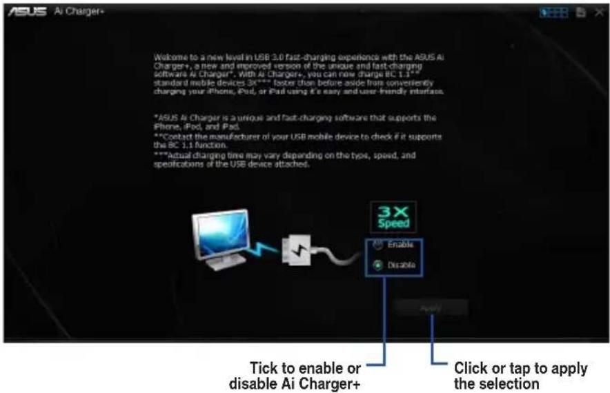 ASUS Z97-DELUXE/USB 3.1 - Ai Charger+ screen - 1