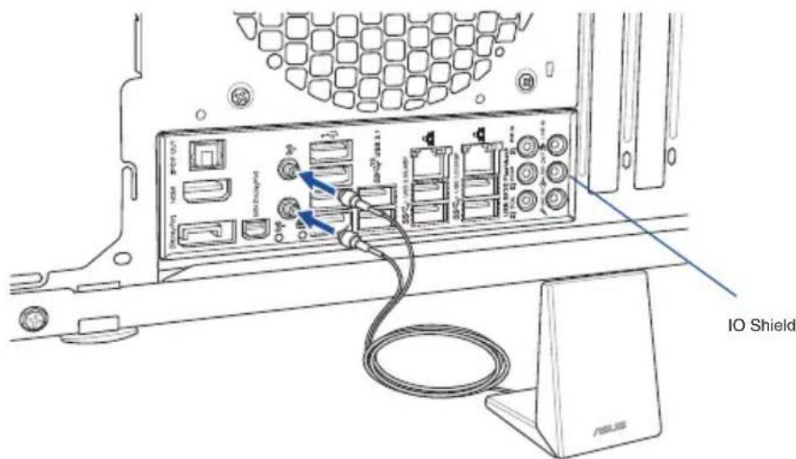 ASUS Z97-DELUXE/USB 3.1 - Installing the ASUS 2T2R dual band W-Fi antenna - 1