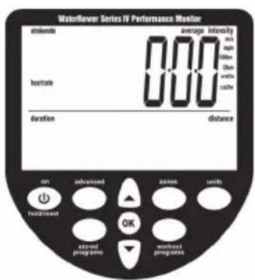 Waterrower M1 Lorise - Distanz Mess-Einheiten - 1