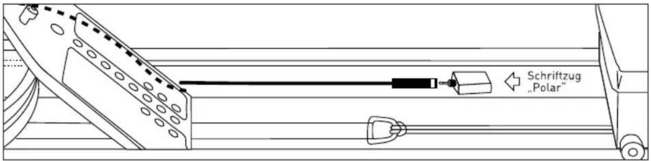 Waterrower M1 Lorise - Installation des Herzfrequenz-Empfängers - 2