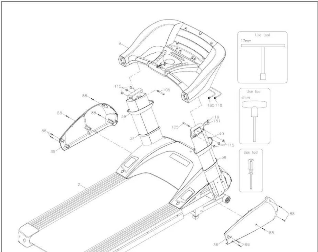 TAURUS UB10.5 Pro - Step 2: Assembly of the handrail - 2