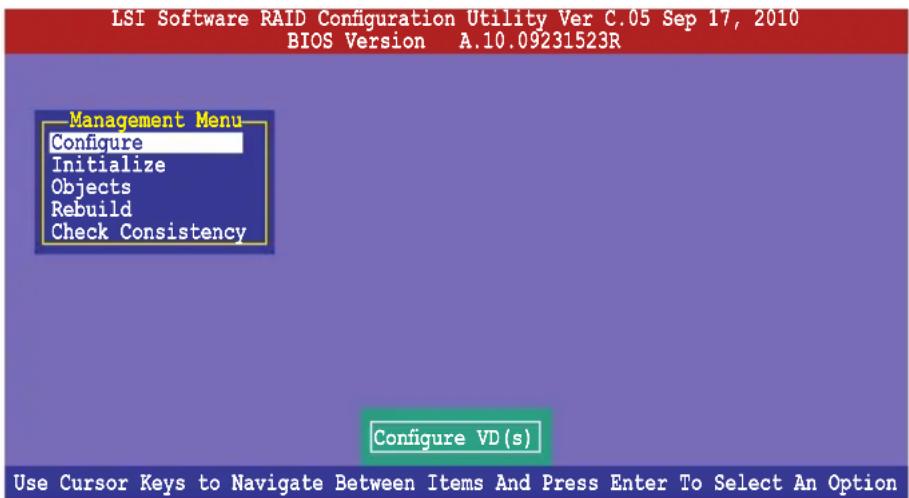 ASUS Z9NA-D6C - LSI Software RAID Configuration Utility - 2