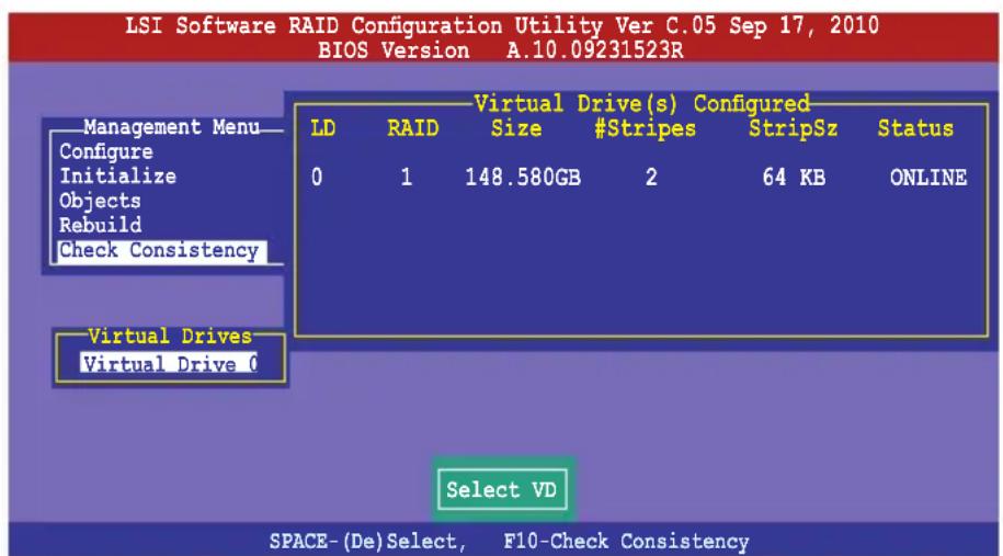 ASUS Z9NA-D6C - Using the Check Consistency Command - 2