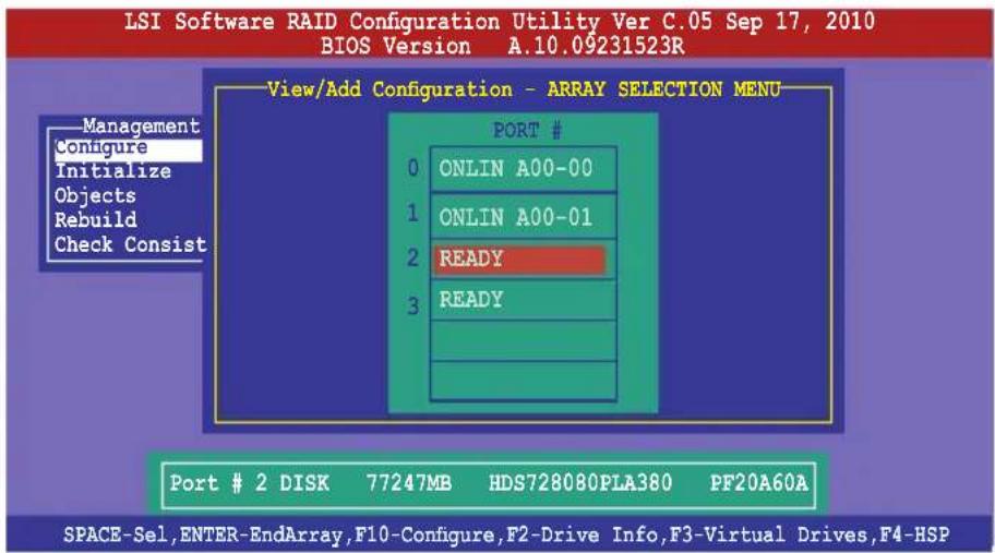 ASUS Z9NA-D6C - Adding a new RAID configuration - 2