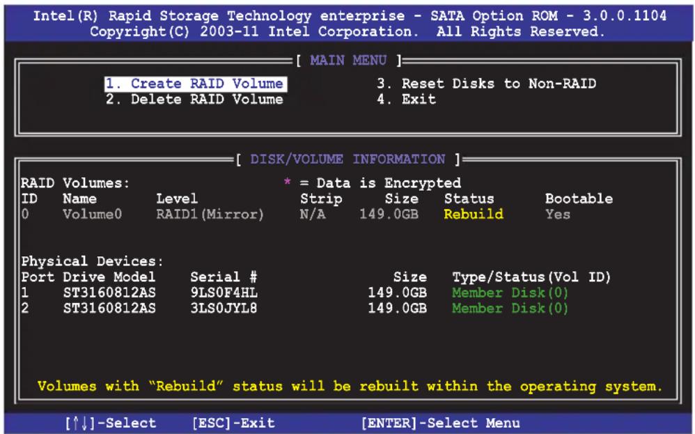 ASUS Z9NA-D6C - Rebuilding the RAID with other non-RAID disk - 3