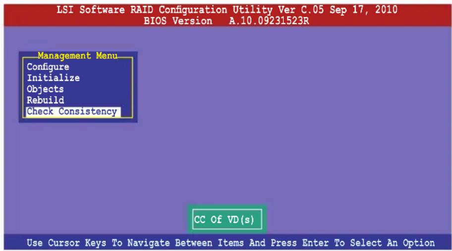 ASUS Z9NA-D6C - Using the Check Consistency Command - 1