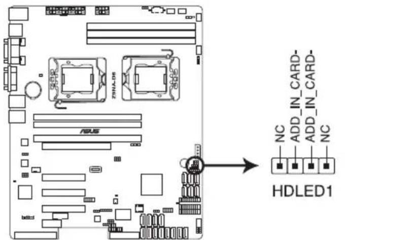 ASUS Z9NA-D6C - Hard disk activity LED connector (4-pin HDLED1) - 1