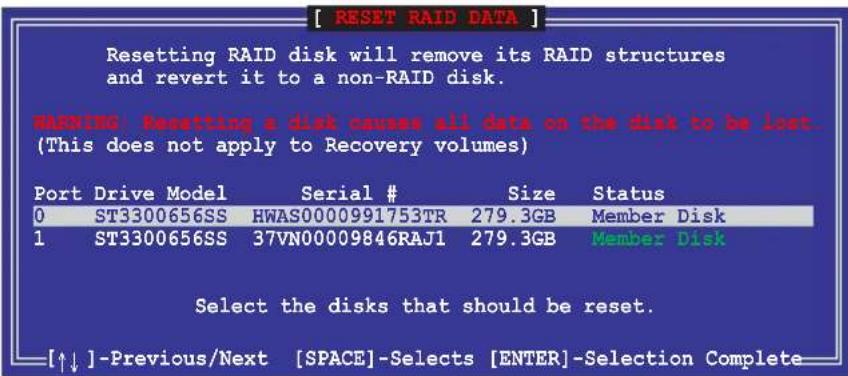 ASUS Z9NA-D6C - Resetting disks to Non-RAID - 2