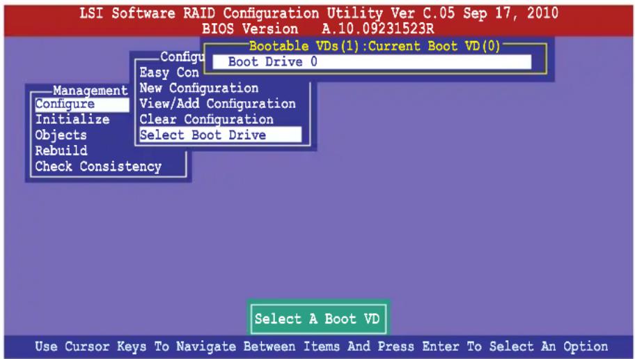ASUS Z9NA-D6C - Selecting the boot drive from a RAID set - 2