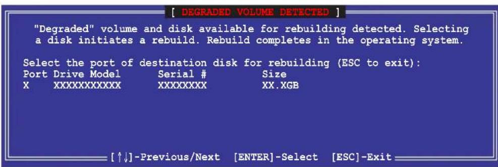 ASUS Z9NA-D6C - Rebuilding the RAID with other non-RAID disk - 1