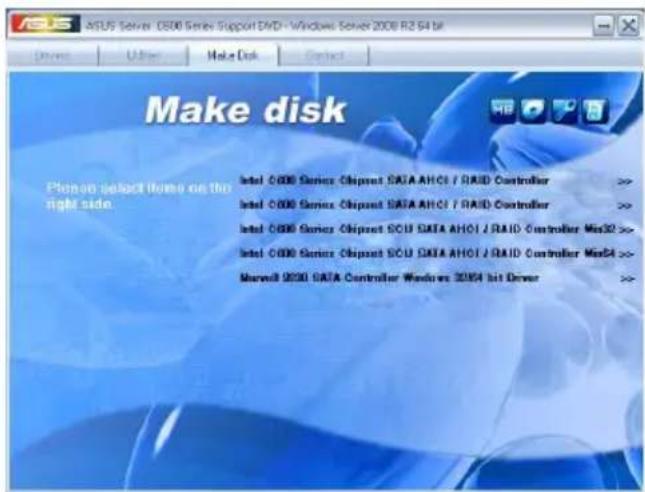 ASUS Z9NA-D6C - Make disk menu - 1