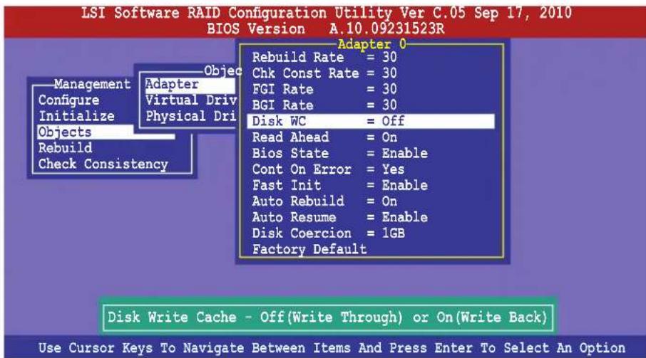 ASUS Z9NA-D6C - To enable WriteCache - 1