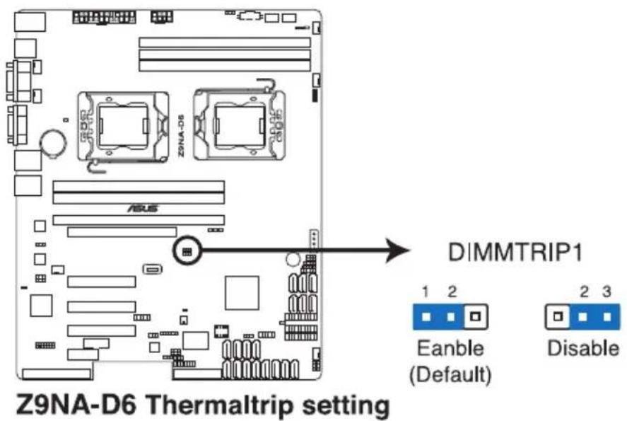 ASUS Z9NA-D6C - DDR3 thermal event setting (3-pin DIMMTRIP1) - 1