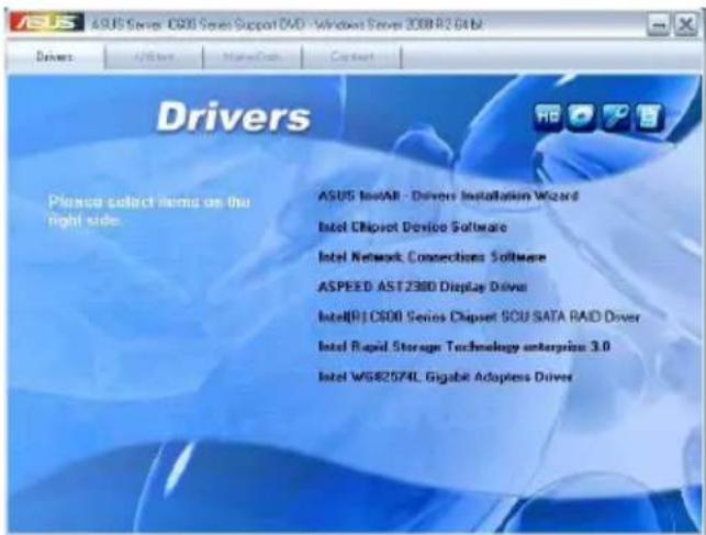 ASUS Z9NA-D6C - Drivers menu - 2