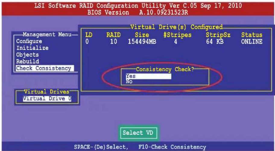 ASUS Z9NA-D6C - Using the Check Consistency Command - 3