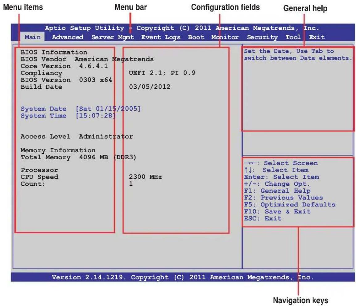 ASUS Z9NA-D6C - BIOS menu screen - 1