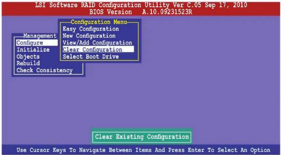 ASUS Z9NA-D6C - Deleting a RAID configuration - 1