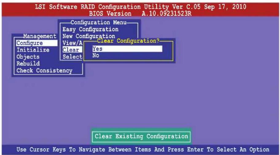 ASUS Z9NA-D6C - Deleting a RAID configuration - 2