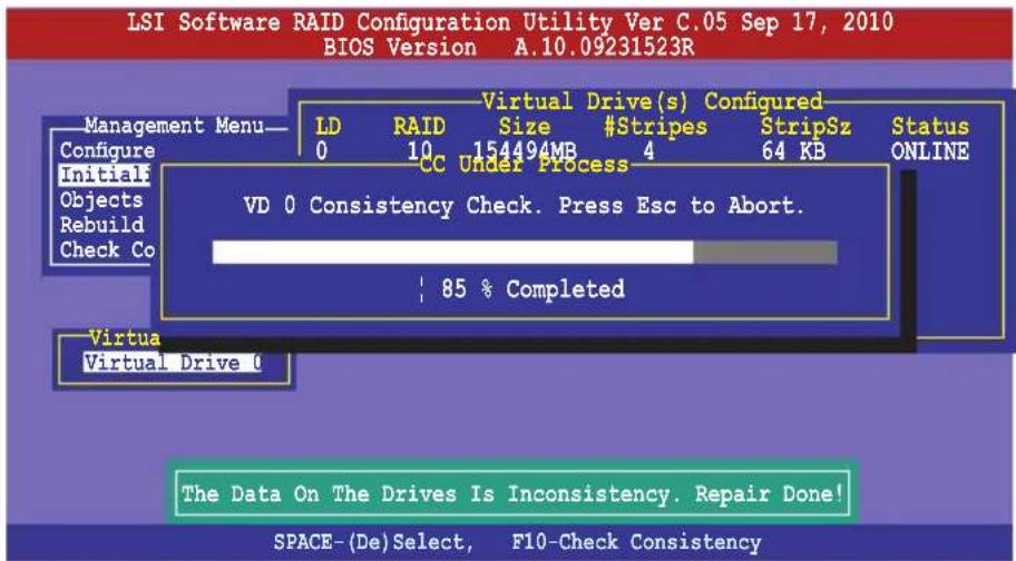 ASUS Z9NA-D6C - Using the Check Consistency Command - 4