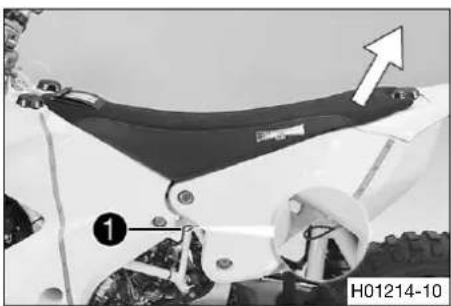 HUSQVARNA FR 450 Rally (2016) - Sitzbank abnehmen - 1