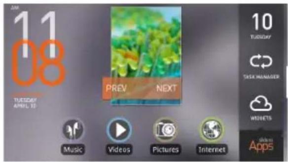 COWON Plenue A5 - Basic Use + Removing Widgets - 1