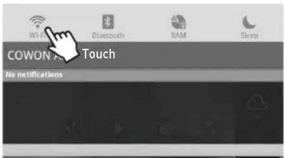 COWON Plenue A5 - Basic Use + Turning On/Off the Wi-Fi - 2