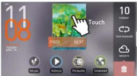 COWON Plenue A5 - Basic Use + Removing Widgets - 3