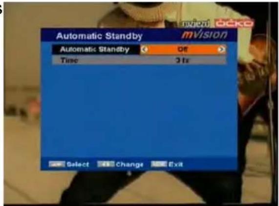 MVision HD-100S - Power setting - 2