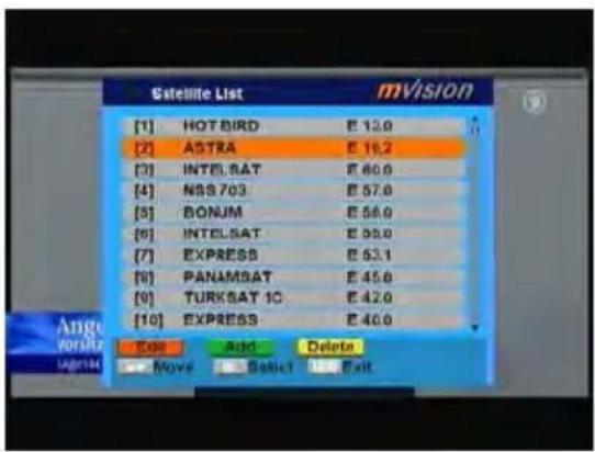 MVision HD-100S - Satellite List - 1