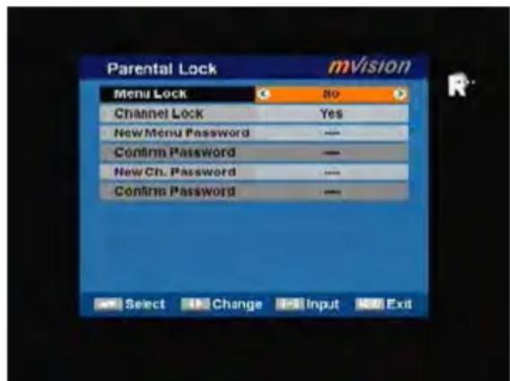 MVision HD-100S - Parental Lock - 1