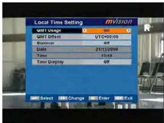 MVision HD-100S - Local Time Setting - 1