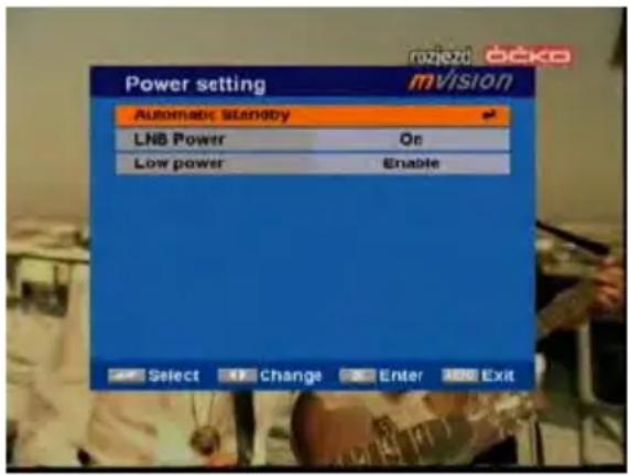 MVision HD-100S - Power setting - 1