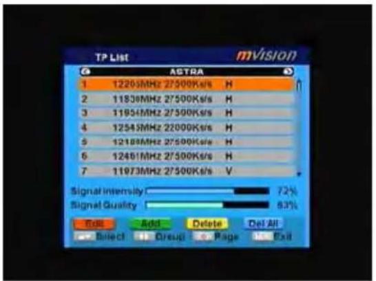 MVision HD-100S - TP List - 1