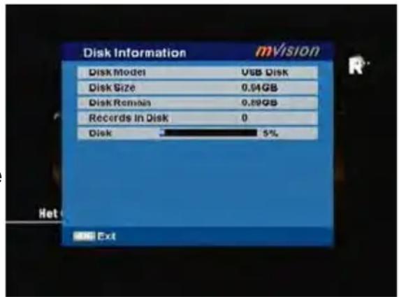 MVision HD-100S - Disk Information - 1