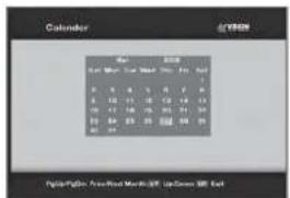 MVision HD-300N - IV-3. Calendar - 3