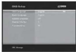 MVision HD-300N - III-1. Configuração do OSD - 2