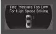 Acura NSX (2020) - Driver Information Interface Warning and Information Messages - 51