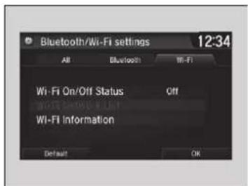 Acura NSX (2020) - ■ Wi-Fi mode (setting for the first time) - 1