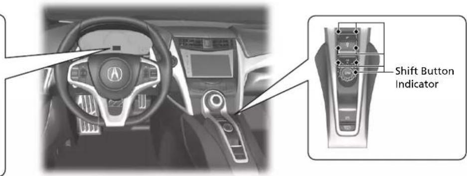 Acura NSX (2020) - Gear Position Indicator/Gear Selection Indicator - 2