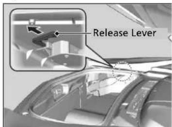 Acura NSX (2020) - What to Do When Unable to Unlock the Fuel Fill Door - 1