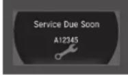 Acura NSX (2020) - Driver Information Interface Warning and Information Messages - 2